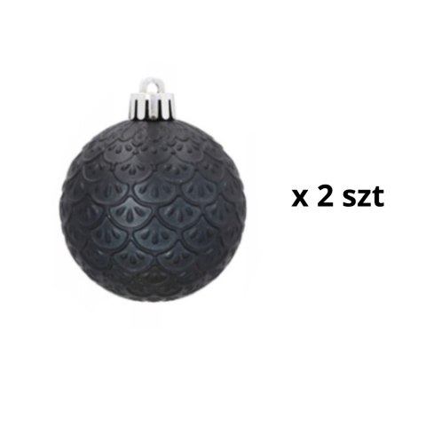 Komplet 19 Bombek Choinkowych Kamai Christmas Decoration® - Kolor Antracyt z Gwiazdą na Czubek Komplet 19 Bombek Choinkowych Kamai Christmas Decoration® - Kolor Antracyt z Gwiazdą na Czubek