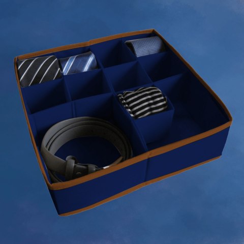 BLUE niebieski organizer do szuflady 11 przegród 30,5x30,5x10cm BLUE niebieski organizer do szuflady 11 przegród 30,5x30,5x10cm