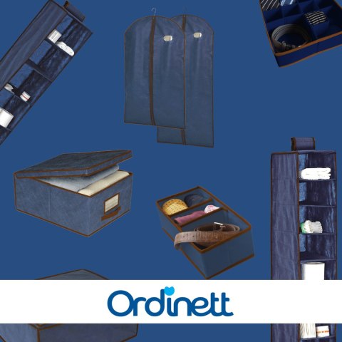 BLUE niebieski organizer do szuflady 11 przegród 30,5x30,5x10cm BLUE niebieski organizer do szuflady 11 przegród 30,5x30,5x10cm