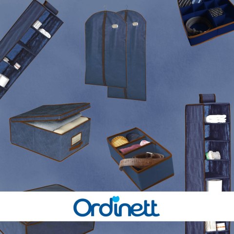 BLUE niebieski organizer do szuflady 11 przegród 30,5x30,5x10cm BLUE niebieski organizer do szuflady 11 przegród 30,5x30,5x10cm