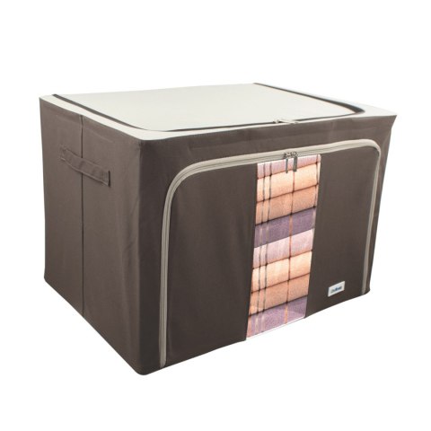 Brązowy organizer Kamai Gio Style z utwardzonymi ściankami, bocznymi uchwytami i okienkiem, pojemność 100L Brązowy organizer Kamai Gio Style z utwardzonymi ściankami, bocznymi uchwytami i okienkiem, pojemność 100L