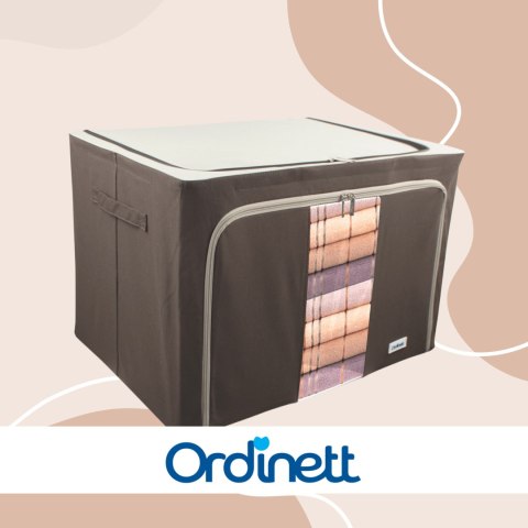 Brązowy organizer Kamai Gio Style z utwardzonymi ściankami, bocznymi uchwytami i okienkiem, pojemność 100L Brązowy organizer Kamai Gio Style z utwardzonymi ściankami, bocznymi uchwytami i okienkiem, pojemność 100L