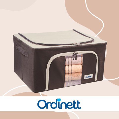 Brązowy organizer Kamai Gio Style z utwardzonymi ściankami, bocznymi uchwytami i okienkiem, pojemność 24L Brązowy organizer Kamai Gio Style z utwardzonymi ściankami, bocznymi uchwytami i okienkiem, pojemność 24L
