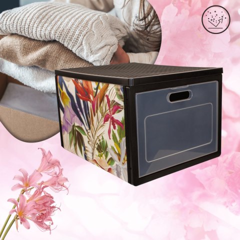 FLORAL w kwiaty organizer do szafy z drzwiczkami 41x31x25cm FLORAL w kwiaty organizer do szafy z drzwiczkami 41x31x25cm