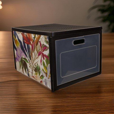 FLORAL w kwiaty organizer do szafy z drzwiczkami 41x31x25cm FLORAL w kwiaty organizer do szafy z drzwiczkami 41x31x25cm