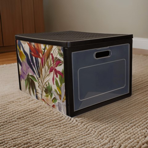 FLORAL w kwiaty organizer do szafy z drzwiczkami 41x31x25cm FLORAL w kwiaty organizer do szafy z drzwiczkami 41x31x25cm