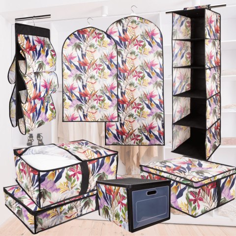 FLORAL w kwiaty organizer do szafy z drzwiczkami 41x31x25cm FLORAL w kwiaty organizer do szafy z drzwiczkami 41x31x25cm