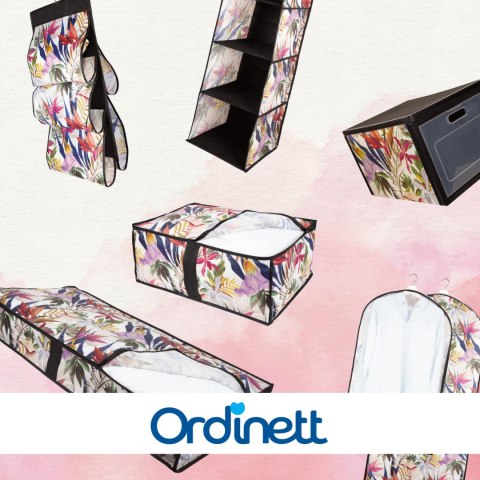 FLORAL w kwiaty organizer do szafy z pokrywą 48x36x19cm FLORAL w kwiaty organizer do szafy z pokrywą 48x36x19cm