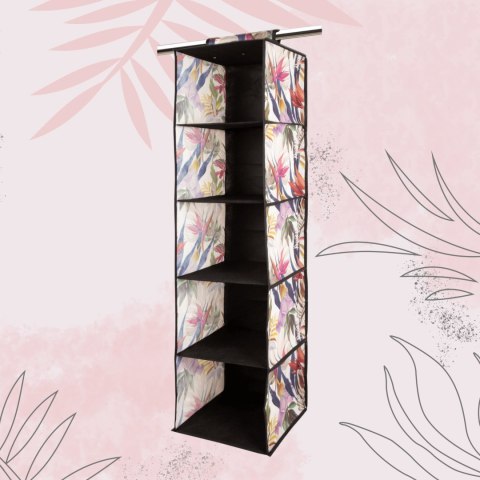 FLORAL w kwiaty wiszący organizer do szafy 5 przegród 30x30x120m FLORAL w kwiaty wiszący organizer do szafy 5 przegród 30x30x120m