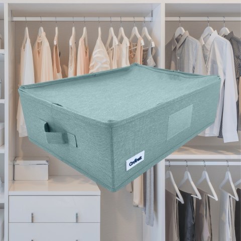 MINT zielony, ogranizer, pojemnik do szafy z uchwytami 42x32x14cm MINT zielony, ogranizer, pojemnik do szafy z uchwytami 42x32x14cm