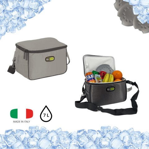 Torba lunchowa Kamai Gio Style na ramię, pastelowy szary, pojemność 7L Torba lunchowa Kamai Gio Style na ramię, pastelowy szary, pojemność 7L