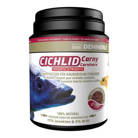 DENNERLE Pokarm podstawowy dla pielęgnic drapieżnych Cichlid Carny, 1000 ml (7519) DENNERLE Pokarm podstawowy dla pielęgnic drapieżnych Cichlid Carny, 1000 ml (7519)