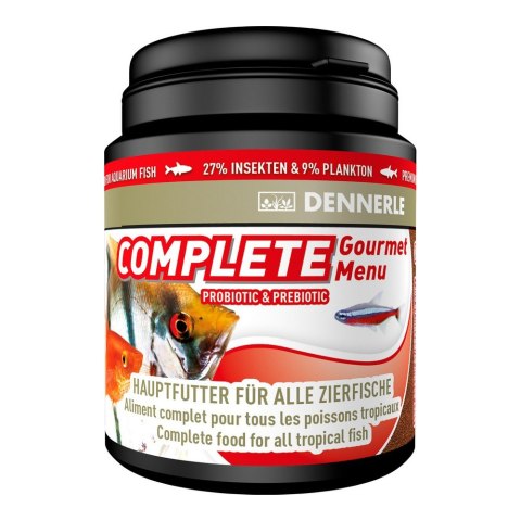 DENNERLE Pokarm podstawowy dla wszystkich ryb ozdobnych, granulat Complete Gourmet Menu, 200 ml (7507) DENNERLE Pokarm podstawowy dla wszystkich ryb ozdobnych, granulat Complete Gourmet Menu, 200 ml (7507)