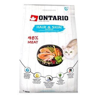 ONTARIO Cat Hair & Skin 2kg/ Pokarm dla kotów wspira sierść i skórę (213-10175)
