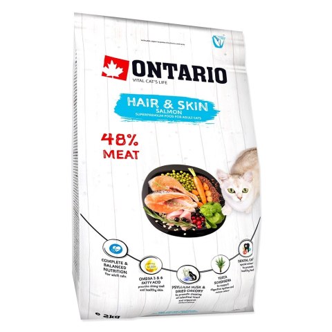 ONTARIO Cat Hair & Skin 2kg/ Pokarm dla kotów wspira sierść i skórę (213-10175) ONTARIO Cat Hair & Skin 2kg/ Pokarm dla kotów wspira sierść i skórę (213-10175)
