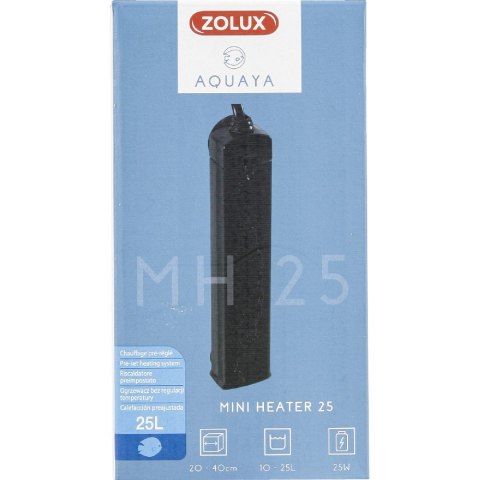 ZOLUX AQUAYA Mini Heater 25 W - grzałka do akw.10-25 l kol. czarny (336143) ZOLUX AQUAYA Mini Heater 25 W - grzałka do akw.10-25 l kol. czarny (336143)