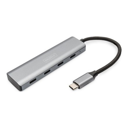 4-portowy koncentrator DIGITUS USB-C | Digitus | DIGITUS - koncentrator - 4 porty | DA-70246 4-portowy koncentrator DIGITUS USB-C | Digitus | DIGITUS - koncentrator - 4 porty | DA-70246