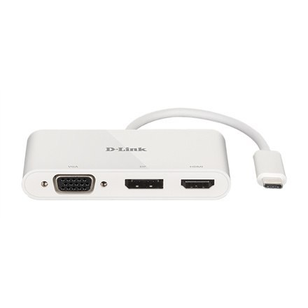 Adapter D-Link 3 w 1 USB-C na HDMI/VGA/DisplayPort DUB-V310 z USB Hub'em | Gwarancja 24 miesiące | USB Type-C Adapter D-Link 3 w 1 USB-C na HDMI/VGA/DisplayPort DUB-V310 z USB Hub'em | Gwarancja 24 miesiące | USB Type-C