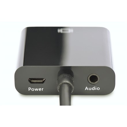 Adapter audio/wideo Digitus | 15-pinowy HD D-Sub (HD-15) | Mini-phone 3,5 mm | Żeński | 19-pinowy HDMI Typ A | Męski | Czarny Adapter audio/wideo Digitus | 15-pinowy HD D-Sub (HD-15) | Mini-phone 3,5 mm | Żeński | 19-pinowy HDMI Typ A | Męski | Czarny