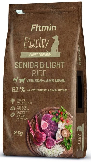 Fitmin Purity Rice Senior&Light Venison&Lamb 2kg Fitmin Purity Rice Senior&Light Venison&Lamb 2kg