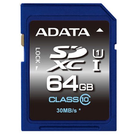 ADATA Premier | Karta pamięci flash | 64 GB | Karta pamięci SDXC UHS-I | Klasa prędkości UHS Class 1 / Class10 ADATA Premier | Karta pamięci flash | 64 GB | Karta pamięci SDXC UHS-I | Klasa prędkości UHS Class 1 / Class10