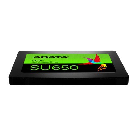 ADATA | Ultimate SU650 | 1000 GB | Format SSD 2,5" | Interfejs SSD SATA 6 Gb/s | Prędkość odczytu 520 MB/s | Prędkość zapisu 450 ADATA | Ultimate SU650 | 1000 GB | Format SSD 2,5" | Interfejs SSD SATA 6 Gb/s | Prędkość odczytu 520 MB/s | Prędkość zapisu 450