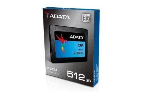 ADATA | Ultimate SU800 | 512 GB | Format SSD 2,5" | Interfejs SSD SATA | Prędkość odczytu 560 MB/s | Prędkość zapisu 520 MB/s ADATA | Ultimate SU800 | 512 GB | Format SSD 2,5" | Interfejs SSD SATA | Prędkość odczytu 560 MB/s | Prędkość zapisu 520 MB/s