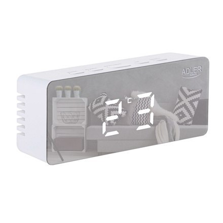 Adler | AD 1189W | Budzik | W | Biały | Funkcja budzika Adler | AD 1189W | Budzik | W | Biały | Funkcja budzika