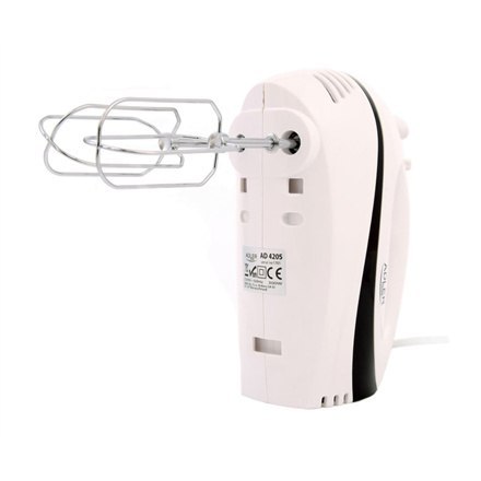 Adler | AD 4205 b | Mikser | Mikser ręczny | 300 W | Liczba prędkości 5 | Tryb Turbo | Biały/czarny