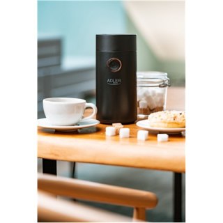 Adler | AD 4446bg | Młynek do kawy | 150 W | Pojemność ziaren kawy 75 g | Liczba filiżanek szt. | Czarny