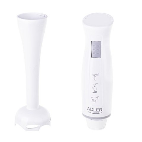Adler | Blender ręczny | AD 4622 | Blender ręczny | 200 W | Liczba prędkości 1 | Biały Adler | Blender ręczny | AD 4622 | Blender ręczny | 200 W | Liczba prędkości 1 | Biały