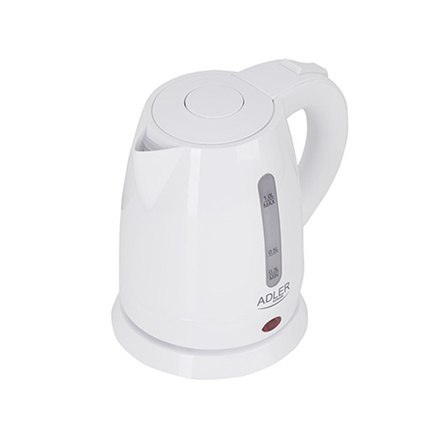 Adler | Czajnik | AD 1272 | Elektryczny | 1600 W | 1 L | Stal nierdzewna/Polipropylen | Podstawa obrotowa 360° | Biały Adler | Czajnik | AD 1272 | Elektryczny | 1600 W | 1 L | Stal nierdzewna/Polipropylen | Podstawa obrotowa 360° | Biały