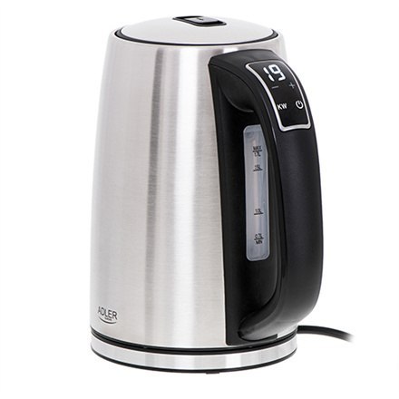 Adler | Czajnik | AD 1340 | Elektryczny | 2200 W | 1,7 L | Stal nierdzewna | Podstawa obrotowa 360° | Inox Adler | Czajnik | AD 1340 | Elektryczny | 2200 W | 1,7 L | Stal nierdzewna | Podstawa obrotowa 360° | Inox