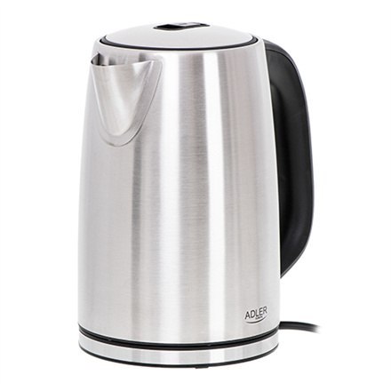 Adler | Czajnik | AD 1340 | Elektryczny | 2200 W | 1,7 L | Stal nierdzewna | Podstawa obrotowa 360° | Inox Adler | Czajnik | AD 1340 | Elektryczny | 2200 W | 1,7 L | Stal nierdzewna | Podstawa obrotowa 360° | Inox