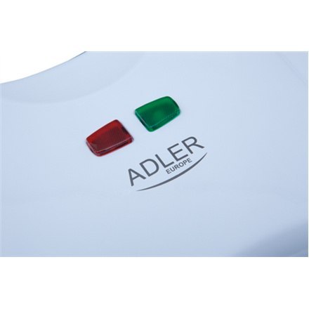 Adler | Gofrownica | AD 311 | 700 W | Ilość ciasta 2 | Belgia | Biały Adler | Gofrownica | AD 311 | 700 W | Ilość ciasta 2 | Belgia | Biały