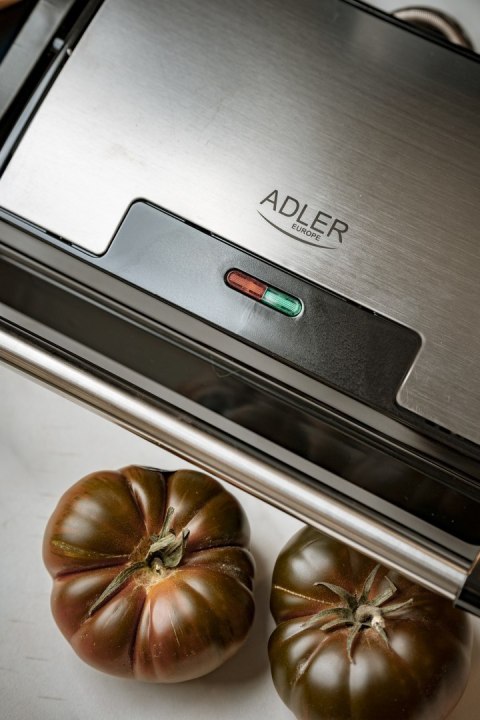 Adler | Grill elektryczny | AD 3052 | Stołowy | 1200 W | Stal nierdzewna Adler | Grill elektryczny | AD 3052 | Stołowy | 1200 W | Stal nierdzewna