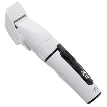 Adler | Maszynka do strzyżenia włosów z wyświetlaczem LCD | AD 2839 | Bezprzewodowa | Liczba stopni długości 6 | Biały/czarny Adler | Maszynka do strzyżenia włosów z wyświetlaczem LCD | AD 2839 | Bezprzewodowa | Liczba stopni długości 6 | Biały/czarny