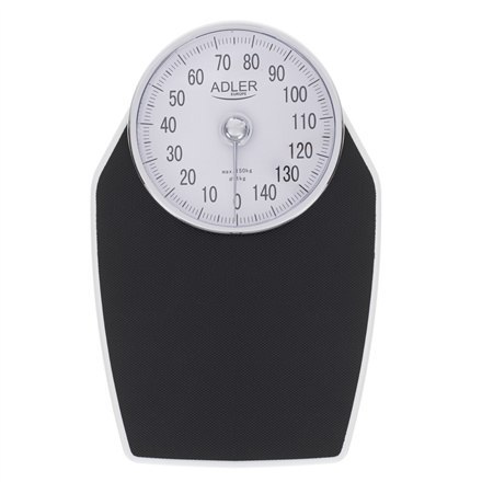 Adler | Mechaniczna waga łazienkowa | AD 8177 | Maksymalna waga (udźwig) 150 kg | Dokładność 1000 g | Czarny Adler | Mechaniczna waga łazienkowa | AD 8177 | Maksymalna waga (udźwig) 150 kg | Dokładność 1000 g | Czarny