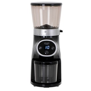 Adler | Młynek do kawy | AD 4450 Burr | 300 W | Pojemność ziaren kawy 300 g | Liczba filiżanek 1-10 szt. | Czarny