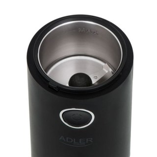 Adler | Młynek do kawy | AD4446bs | 150 W | Pojemność ziaren kawy 75 g | Wyłącznik bezpieczeństwa pokrywy | Czarny