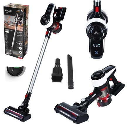 Adler | Odkurzacz | AD 7048 | Praca bezprzewodowa | Drążek ręczny i ręczny | 230 W | 220 V | Czas pracy (maks.) 30 min | Biały/c Adler | Odkurzacz | AD 7048 | Praca bezprzewodowa | Drążek ręczny i ręczny | 230 W | 220 V | Czas pracy (maks.) 30 min | Biały/c