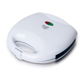 Adler | Opiekacz do kanapek | AD 301 | 750 W | Liczba talerzy 1 | Liczba ciastek 2 | Biały