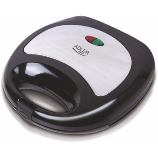 Adler | Opiekacz do kanapek | AD 3015 | 750 W | Liczba talerzy 1 | Liczba ciastek 2 | Czarny