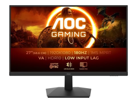 AOC 27G15N2 27" Fast VA/1920x1080/16:9/1ms/300/80M:1/DisplayPort, HDMI, Headphone out AOC 27G15N2 27" Fast VA/1920x1080/16:9/1ms/300/80M:1/DisplayPort, HDMI, Headphone out