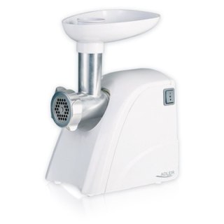 Adler AD 4803 Maszynka do mielenia mięsa, moc 800W, misa, sitko średniej wielkości, sitko do mielenia mięsa, sitko do maku, tłok