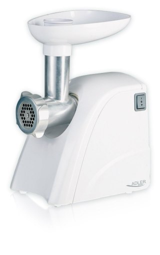 Adler AD 4803 Maszynka do mielenia mięsa, moc 800W, misa, sitko średniej wielkości, sitko do mielenia mięsa, sitko do maku, tłok