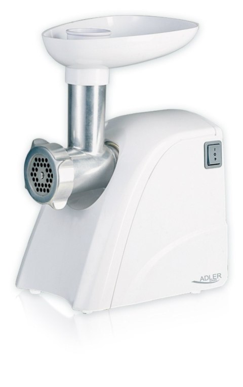 Adler AD 4803 Maszynka do mielenia mięsa, moc 800W, misa, sitko średniej wielkości, sitko do mielenia mięsa, sitko do maku, tłok Adler AD 4803 Maszynka do mielenia mięsa, moc 800W, misa, sitko średniej wielkości, sitko do mielenia mięsa, sitko do maku, tłok