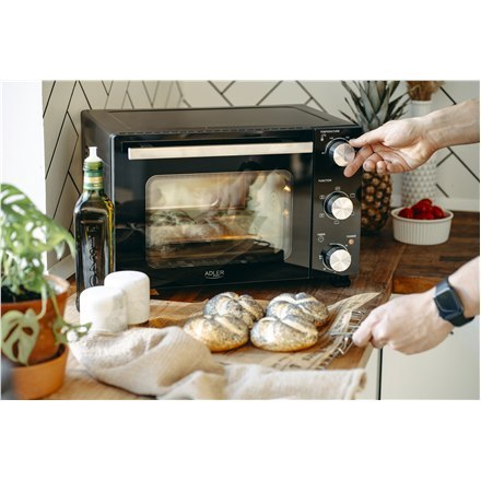 Adler AD 6024 Electric oven, 22 L, Black Adler AD 6024 Electric oven, 22 L, Black