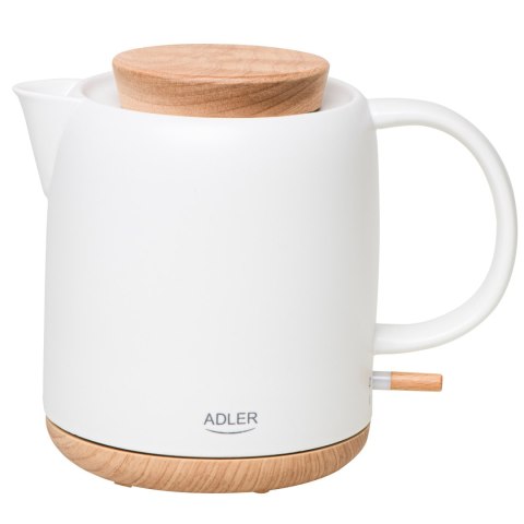 Adler Electric Kettle | AD 1304 | Electric | 1200 W | 1 L | Ceramic | 360° rotational base | White Adler Electric Kettle | AD 1304 | Electric | 1200 W | 1 L | Ceramic | 360° rotational base | White