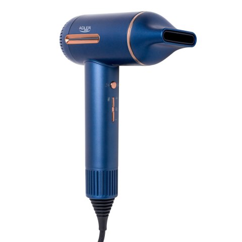 Adler Hair Dryer | AD 2271 SUPERSPEED | 1500 W | Number of temperature settings 6 | Ionic function | Diffuser nozzle | Blue Adler Hair Dryer | AD 2271 SUPERSPEED | 1500 W | Number of temperature settings 6 | Ionic function | Diffuser nozzle | Blue